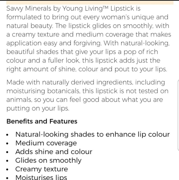 Bundle of 2, Savvy Minerals infused Lipstick - On a Whim - Picture 5 of 6